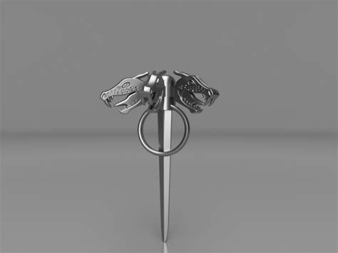 3d Printed Daenerys Targaryen Three Headed Dragon Pin By Mropeth Pinshape
