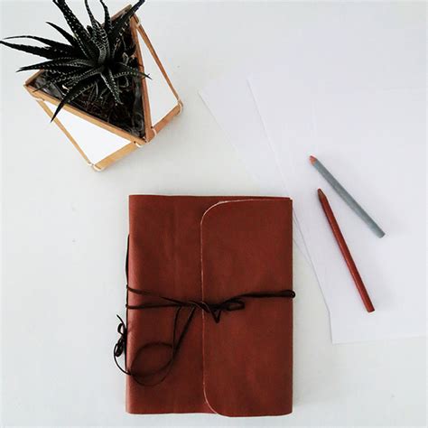 Diy Leather Notebook Cover Ohoh Blog