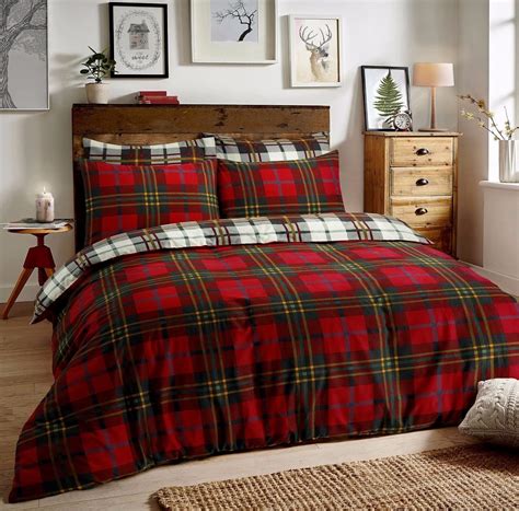 Ehd Tartan Check Luxurious Flannel 100 Natural Brushed Cotton Thermal