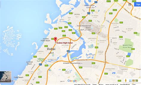 Uae Dubai Metro City Streets Hotels Airport Travel Map Info Arabian