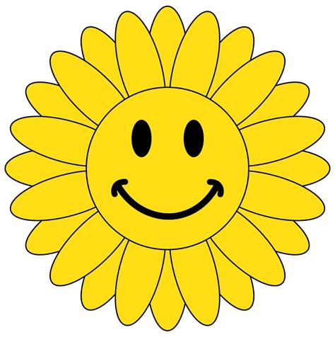 Animated Happy Flower Clipart Clipart Best Clipart Best Free Smiley
