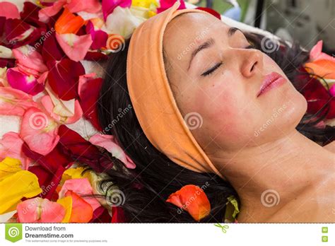 Beautiful Girl At Spa Procedures Stock Image Image Of Health Caucasian 74561763