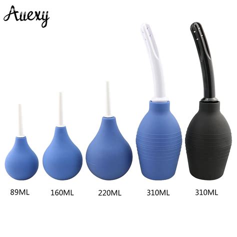 buy auexy 310ml large enema syringe plug bulb anal cleaner enemas silicone