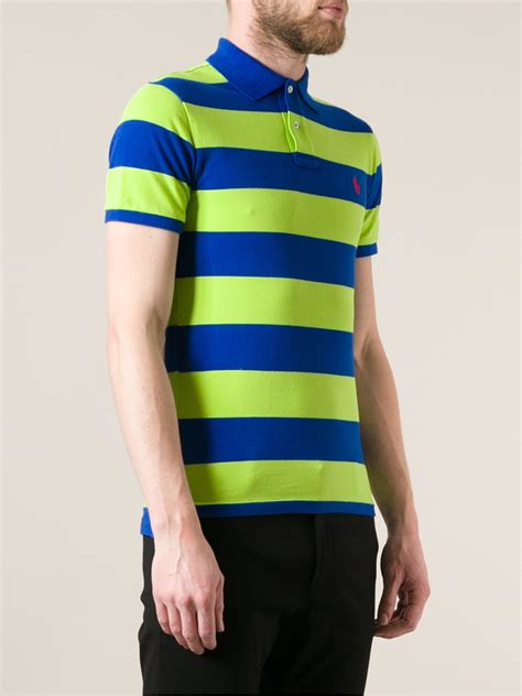 Versace versace pour homme dylan blue. Polo Ralph Lauren Striped Polo Shirt in Blue for Men - Lyst