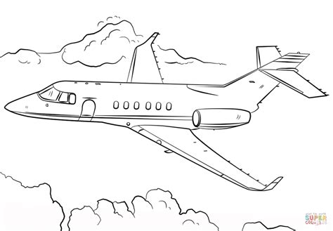 Children's coloring pages online allow your child to. Jet Airplane coloring page | Free Printable Coloring Pages