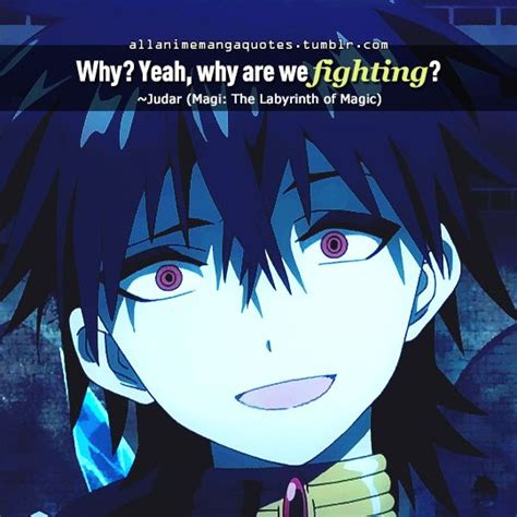 Allanimemangaquotes Anime Magi Magi Judal Anime Quotes