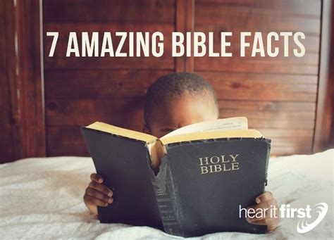 7 Amazing Bible Facts