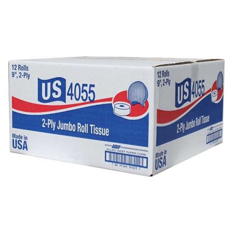 Us 4055 Toilet Paper 9 2 Ply Jumbo Rolls 12cs
