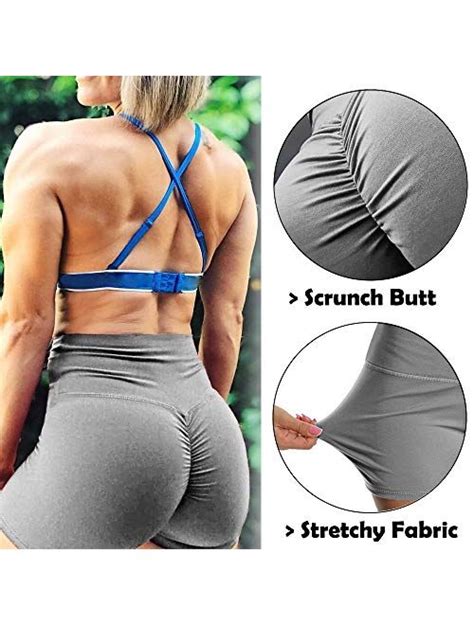 Buy Seasum Workout Booty Shorts For Women Scrunch Butt Lifting Yoga