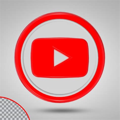 Premium Psd Icon Youtube 3d Style Color Square