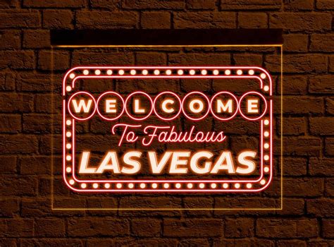 Las Vegas Neon Sign Las Vegas Led Sign Las Vegas Light Sign Etsy