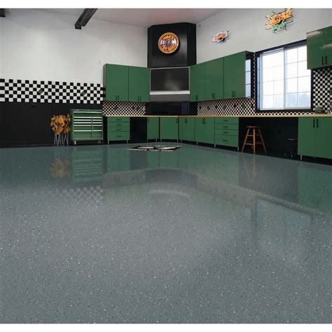 Rust Oleum Rocksolid 2 Part Dark Gray Gloss Concrete And Garage Floor