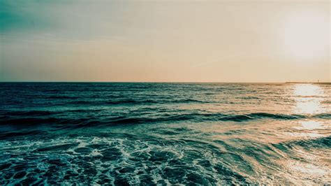Ocean Waves Beach Horizon Blue White Sky Hd Ocean Wallpapers Hd