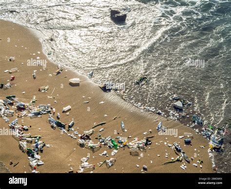 Pollution Problem With Plastic Waste On The Beaches Stock Photo Alamy