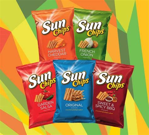 Sun Chips Officially Styled As Sunchips Is A Brand Of Fried Rippled