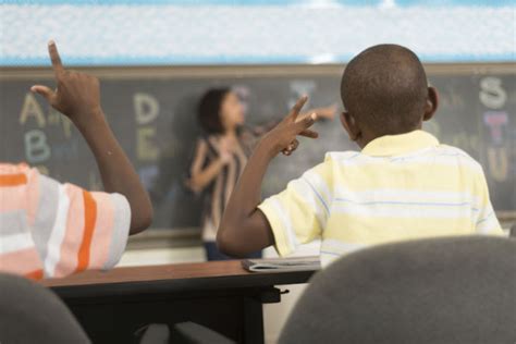 Deaf Children In Classroom