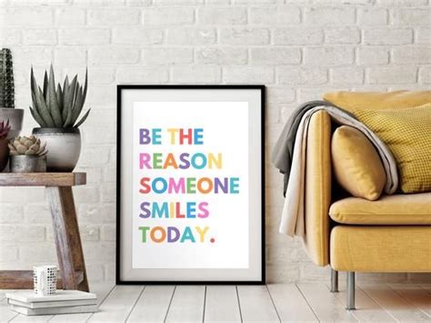 Be The Reason Someone Smiles Todayrainbowinspirational Etsy In 2021