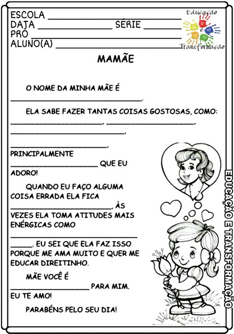 Atividades Dia Das Mães 3 Ano Ensino Fundamental Modisedu