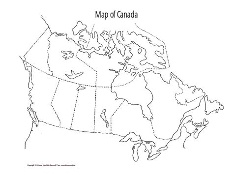 Printable Political Maps Of Canada Northwoods Press