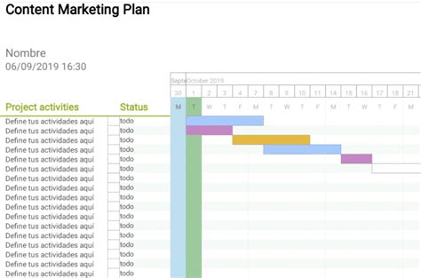 Plantilla Excel Plan De Trabajo Descargar Gratis