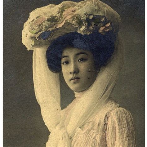 japanese woman photographed in 1906 titled the most beautiful women in japan photographer is