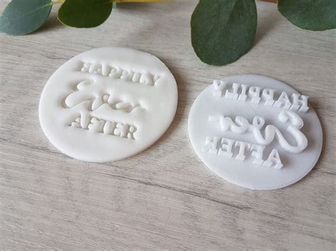 Happily Ever After Wedding Embosser Stamp Cookie Soap Etsy Uk