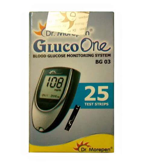 Dr Morepen GulcoOne MODEL BG03 Blood Glucose Test Strips 25 Strips
