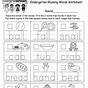Rhyming Worksheet For Kindergarten