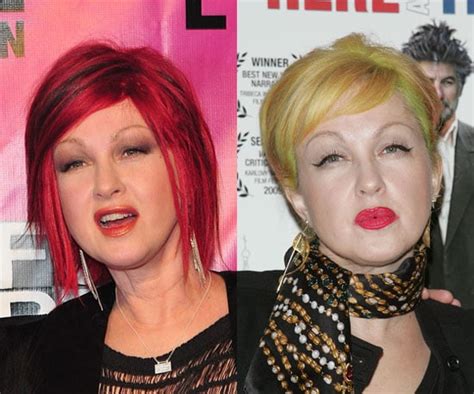 Cyndi Lauper Celebrity Hairstyle Changes POPSUGAR Beauty Photo 3