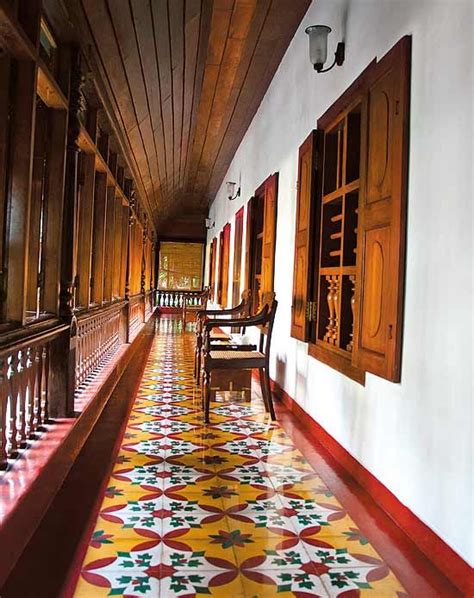 Athangudi Tiles Chettinadu Style Interiors Indian Home Design