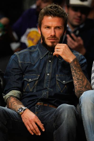 David Beckham Denim Shirt David Beckham Clothes Looks Stylebistro