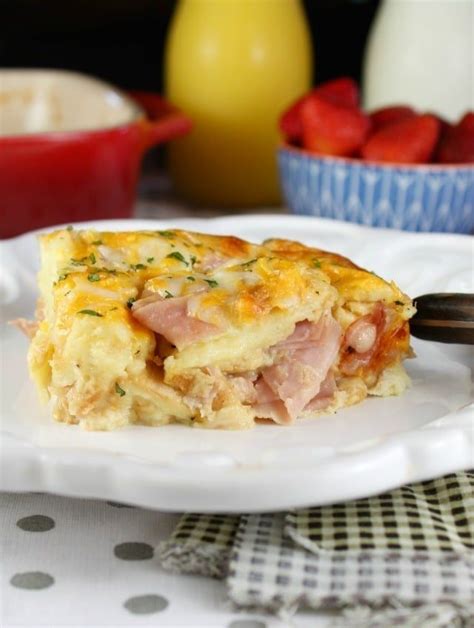Ham And Cheese Breakfast Casserole Recipe Perfect For The Holidays And