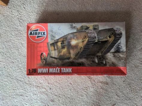 Airfix Wwi Male Tank 176 Scale Model Kit A01315 Plus 1916 A15v Kit For