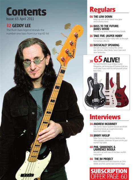 Bass Guitar Magazine Issue 65 Pdf Double Bass Bass Guitar