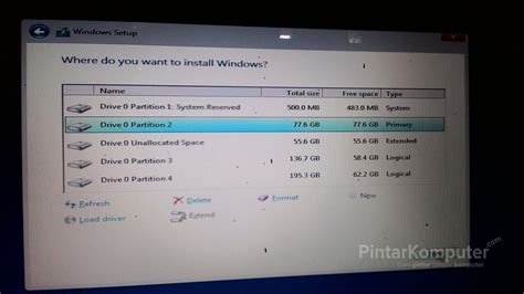 Cara Membuat Partisi Di Windows 10 Saat Instal Ulang