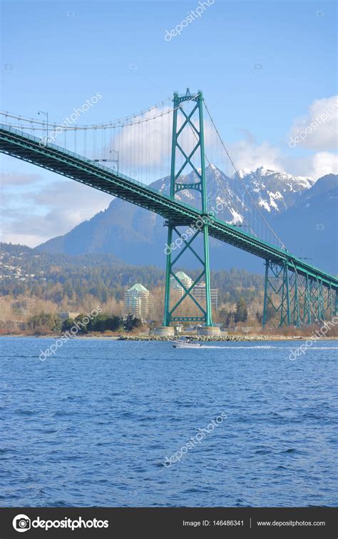 Lions Gate Bridge And Burrard Inlet ⬇ Stock Photo Image By © Modfos