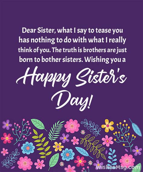 Happy Sisters Day Wishes Messages And Quotes Wishesmsg 2023