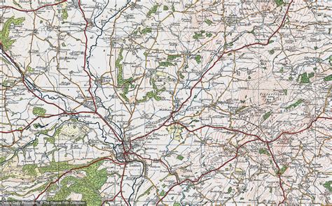 Map Of Middleton 1921 Francis Frith
