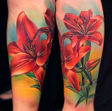 Love This Lily Tattoo Lily Flower Tattoos Tiger Lily Tattoos
