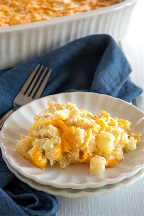 Cheesy Hashbrown Potato Casserole Recipe Food Fanatic