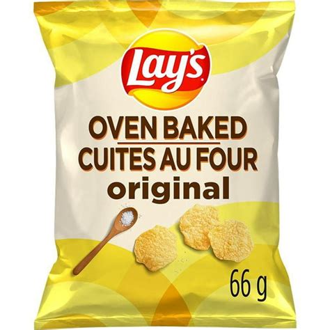 Lays Oven Baked Original Potato Chips 66g Walmartca