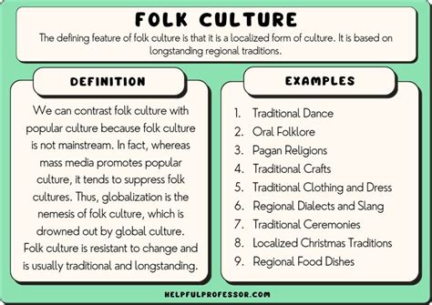 Folk Culture Examples For Human Geography