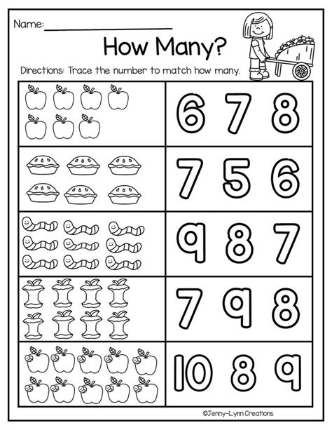September Pre K Math And Literacy Preschool Math Worksheets Math