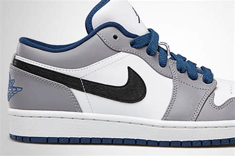 Nike air jordan 1 low. Air Jordan 1 Low - White - True Blue - Cement Grey - Black ...