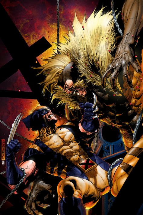 Wolverine Vs Sabretooth By Peejaycatacutan On Deviantart