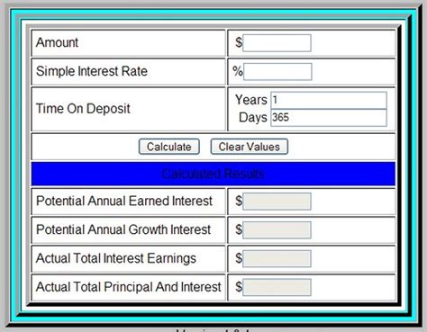 Savings Interest Calculator The Simple Savings Interest Calculator