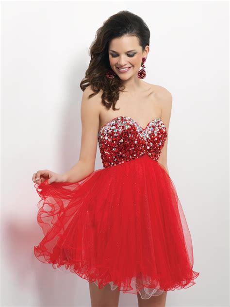 Stylish Dresses For Women Short Red Prom Dresses