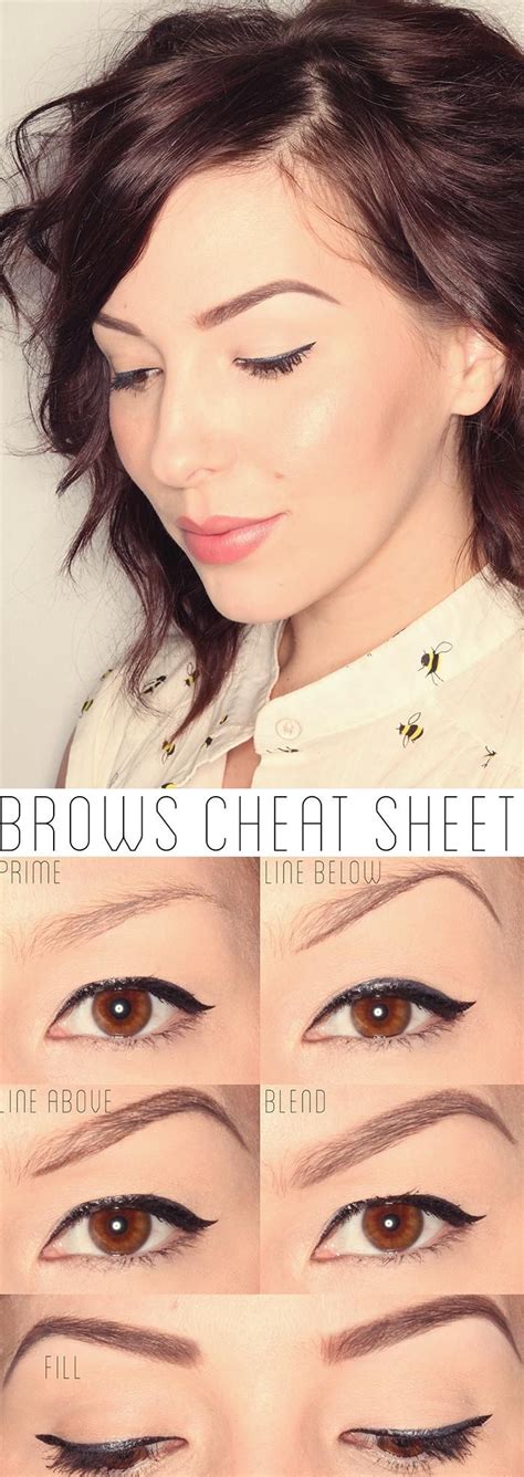 Perfect Brows Are A Cinch With This Cheat Sheet Eye Makeup Makeup