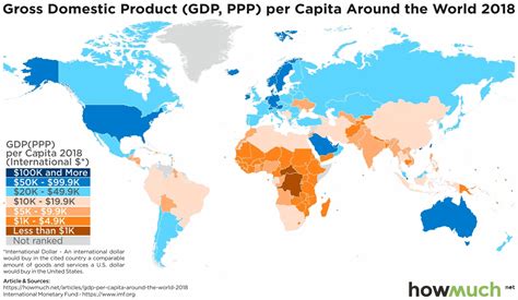 Visualizing Gdp Ppp Per Capita Around The World