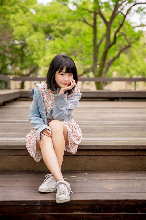 Asian Pose Sitting Dress Legs Umbrella Brunette Girl Hd Phone Wallpaper Rare Gallery